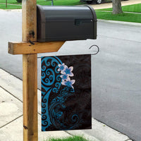New Zealand Tuatara Plumeria Garden Flag Maori Blue Koru Tribal Tattoo LT01 - Polynesian Pride