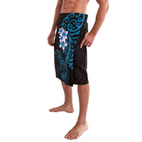 New Zealand Tuatara Plumeria Lavalava Maori Blue Koru Tribal Tattoo LT01 - Polynesian Pride