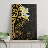 New Zealand Tuatara Plumeria Canvas Wall Art Maori Gold Koru Tribal Tattoo LT01 - Polynesian Pride
