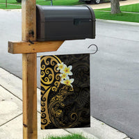 New Zealand Tuatara Plumeria Garden Flag Maori Gold Koru Tribal Tattoo LT01 - Polynesian Pride