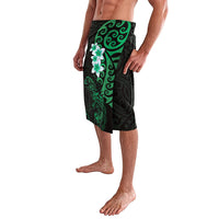 New Zealand Tuatara Plumeria Lavalava Maori Green Koru Tribal Tattoo LT01 - Polynesian Pride