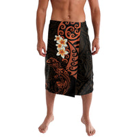 New Zealand Tuatara Plumeria Lavalava Maori Orange Koru Tribal Tattoo LT01 Orange - Polynesian Pride