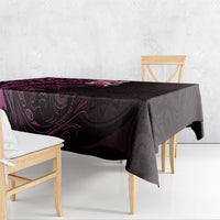 New Zealand Tuatara Plumeria Tablecloth Maori Pink Koru Tribal Tattoo LT01 - Polynesian Pride
