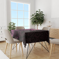 New Zealand Tuatara Plumeria Tablecloth Maori Pink Koru Tribal Tattoo LT01 - Polynesian Pride