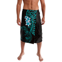 New Zealand Tuatara Plumeria Lavalava Maori Teal Koru Tribal Tattoo LT01 Teal - Polynesian Pride