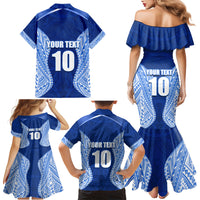 Custom Manu Samoa Rugby Family Matching Mermaid Dress and Hawaiian Shirt Polynesian Tattoo LT03 - Polynesian Pride