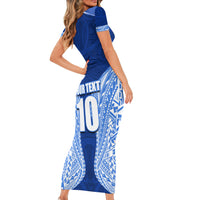 Custom Manu Samoa Rugby Family Matching Short Sleeve Bodycon Dress and Hawaiian Shirt Polynesian Tattoo LT03 - Polynesian Pride