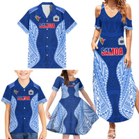 Custom Manu Samoa Rugby Family Matching Summer Maxi Dress and Hawaiian Shirt Polynesian Tattoo LT03 - Polynesian Pride