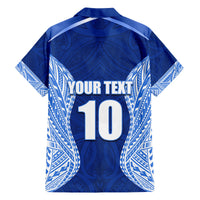 Custom Manu Samoa Rugby Family Matching Summer Maxi Dress and Hawaiian Shirt Polynesian Tattoo LT03 - Polynesian Pride