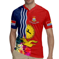 Kiribati Independence Day Rugby Jersey Kiribati Map With Flag Color