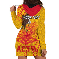 Personalized American Samoa Fautasi Race Hoodie Dress Aeto Pago Pago with Eagle Samoan Tribal Patterns