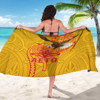 American Samoa Fautasi Race Sarong Aeto Pago Pago with Eagle Samoan Tribal Patterns
