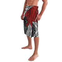 Tonga and New Zealand Together Lavalava Tongan Kupesi Ngatu Tattoo and Maori Paua Shell Pattern LT03 - Polynesian Pride