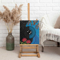 Fiji and New Zealand Together Canvas Wall Art Tapa Maori Tattoo mix Tagimoucia and Pohutukawa LT03 - Polynesian Pride