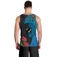 Fiji and New Zealand Together Men Tank Top Tapa Maori Tattoo mix Tagimoucia and Pohutukawa LT03 - Polynesian Pride