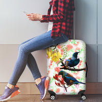 New Zealand Pohutukawa Tui Bird Luggage Cover Kowhai Version LT03 - Polynesian Pride