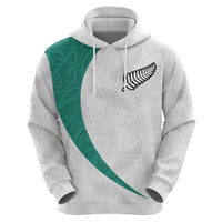 Custom New Zealand Football Hoodie Go All Silver Ferns - Towards World Cup 2026 LT03 - Polynesian Pride