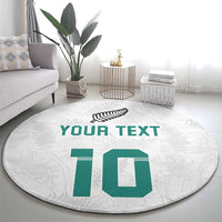 Custom New Zealand Football Round Carpet Go All Silver Ferns - Towards World Cup 2026 LT03 - Polynesian Pride