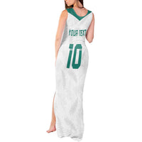 Custom New Zealand Football Tank Maxi Dress Go All Silver Ferns - Towards World Cup 2026 LT03 - Polynesian Pride