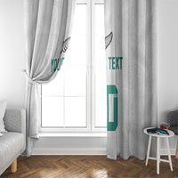 Custom New Zealand Football Window Curtain Go All Silver Ferns - Towards World Cup 2026 LT03 - Polynesian Pride