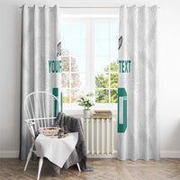 Custom New Zealand Football Window Curtain Go All Silver Ferns - Towards World Cup 2026 LT03 - Polynesian Pride