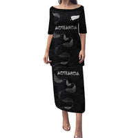 Custom New Zealand Rugby Puletasi All Silver Ferns Blacks