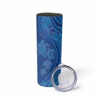 Hawaiian Turtles and Polynesian Art Tattoo Skinny Tumbler Ocean Abyss LT03 - Polynesian Pride