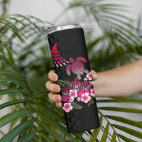Hawaiian Hibiscus Turtle and Tropical Flower Skinny Tumbler Sweet Vibe LT03 - Polynesian Pride