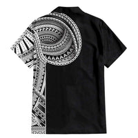 Samoan Art Tattoo Polynesian Pattern Family Matching Mermaid Dress and Hawaiian Shirt LT03 - Polynesian Pride