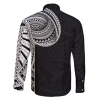 Samoan Art Tattoo Polynesian Pattern Family Matching Tank Maxi Dress and Hawaiian Shirt LT03 - Polynesian Pride