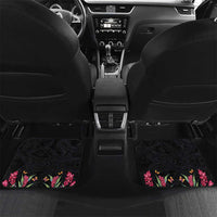 Samoan Warrior Art Tattoo Car Mats Polynesian Pattern and Teuila