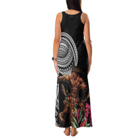 Samoan Warrior Art Tattoo Family Matching Tank Maxi Dress and Hawaiian Shirt Polynesian Pattern and Teuila LT03 - Polynesian Pride