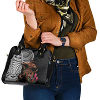 Samoan Warrior Art Tattoo Shoulder Handbag Polynesian Pattern and Teuila