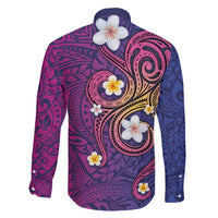 Hawaiian Octopus Tattoo and Frangipani Family Matching Off Shoulder Maxi Dress and Hawaiian Shirt LT03 - Polynesian Pride