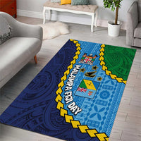 Malampa Fiji Day Area Rug National Symbols with Tapa Tribal and Polynesian Tattoo LT03 - Polynesian Pride