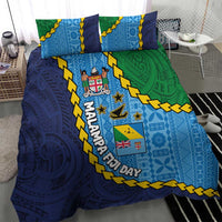 Malampa Fiji Day Bedding Set National Symbols with Tapa Tribal and Polynesian Tattoo LT03 - Polynesian Pride