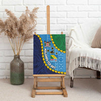 Malampa Fiji Day Canvas Wall Art National Symbols with Tapa Tribal and Polynesian Tattoo LT03 - Polynesian Pride