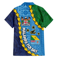 Malampa Fiji Day Family Matching Short Sleeve Bodycon Dress and Hawaiian Shirt National Symbols with Tapa Tribal and Polynesian Tattoo LT03 - Polynesian Pride