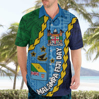 Malampa Fiji Day Hawaiian Shirt National Symbols with Tapa Tribal and Polynesian Tattoo LT03 - Polynesian Pride