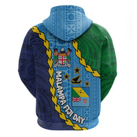 Malampa Fiji Day Hoodie National Symbols with Tapa Tribal and Polynesian Tattoo LT03 - Polynesian Pride