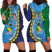Malampa Fiji Day Hoodie Dress National Symbols with Tapa Tribal and Polynesian Tattoo LT03 - Polynesian Pride