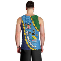 Malampa Fiji Day Men Tank Top National Symbols with Tapa Tribal and Polynesian Tattoo LT03 - Polynesian Pride