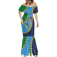 Malampa Fiji Day Mermaid Dress National Symbols with Tapa Tribal and Polynesian Tattoo LT03 - Polynesian Pride