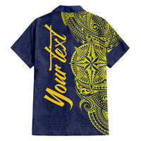 Personalised Tokelau Classic Ngatu Motifs Family Matching Off Shoulder Maxi Dress and Hawaiian Shirt LT03 - Polynesian Pride