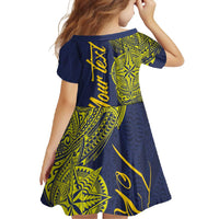 Personalised Tokelau Classic Ngatu Motifs Family Matching Short Sleeve Bodycon Dress and Hawaiian Shirt