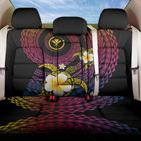 Hawaiian Plumeria Turtle Tribal Spiral Polynesian Tattoo Back Car Seat Cover Fanciful Color LT03 One Size Gradient - Polynesian Pride