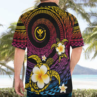Hawaiian Plumeria Turtle Tribal Spiral Polynesian Tattoo Hawaiian Shirt Fanciful Color LT03 - Polynesian Pride