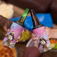 Woman Polynesian Tattoos 4 in 1 Can Cooler Tumbler Tropical Flower - Sweets Vibrant Color LT03 - Polynesian Pride