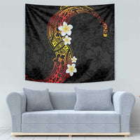 Plumeria Tapestry Polynesian Tribal Frangipani Sunset