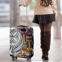 Niue Hiapo and Maori Decoration Tattoos Luggage Cover - Polynesian Pride